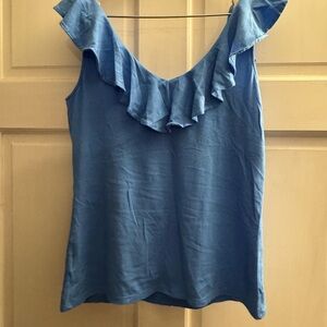 Lilly Pulitzer Blue Ruffled Women's Top